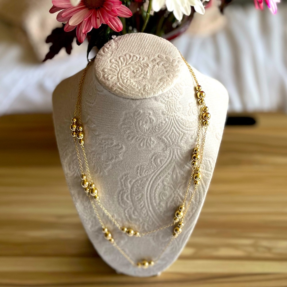 Napier ~ Gold Chain with Balls ~ Beautiful Layering Necklace